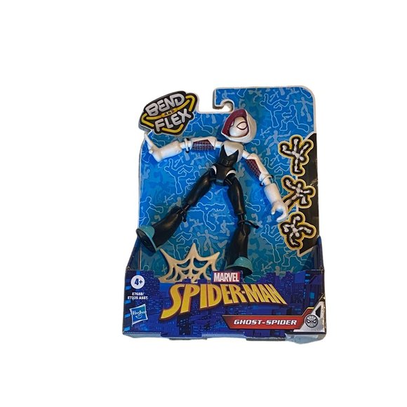 Ghost Spider Marvel Spider-Man Bend and Flex Action Figure by Hasbro - Picture 1 of 3